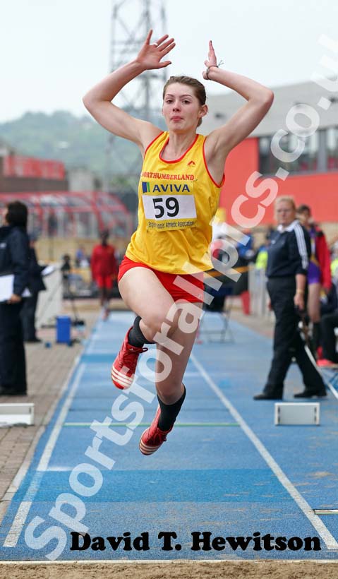 Hannah Pringle in the triple jump.